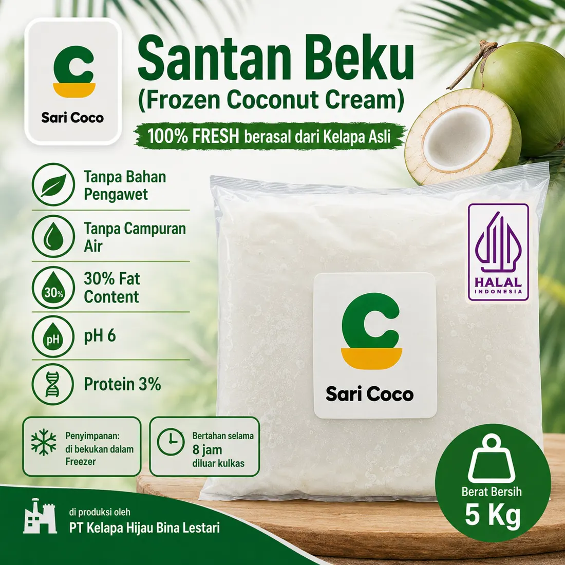 Santan Beku Sari Coco 5 Kg